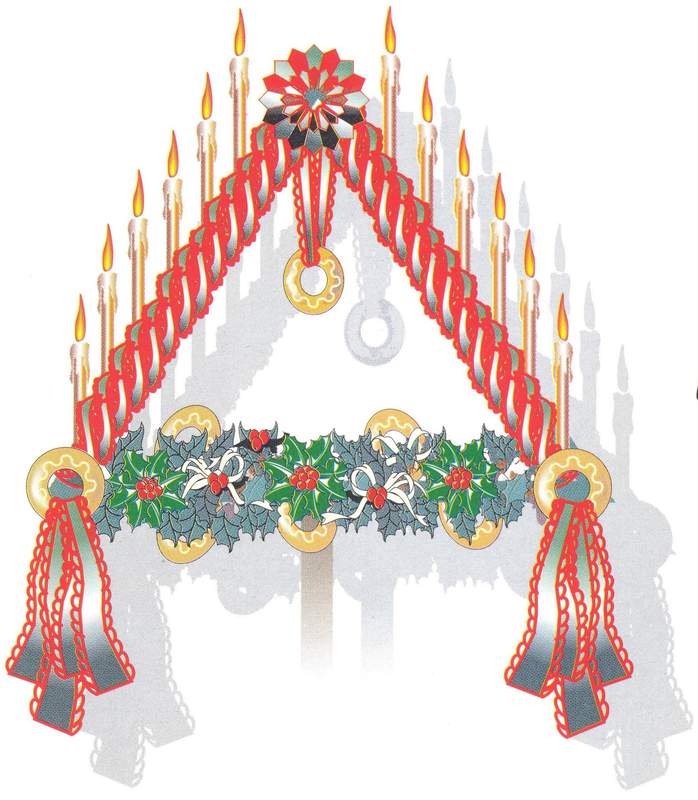 Arbol de Navidad y Ramo leonés. Simbología&nbsp;común