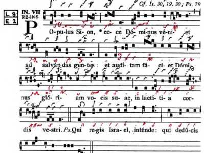 La Santa Misa desde el canto gregoriano 02 – II Domingo de&nbsp;Adviento.