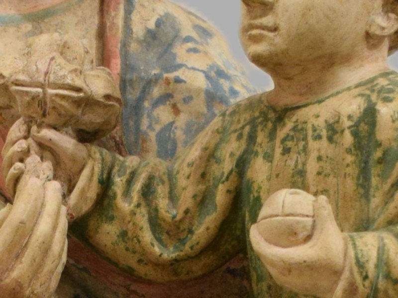 Imágenes de la Virgen y el niño con&nbsp;fruto